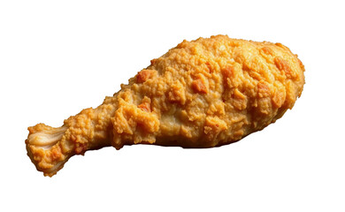 chicken drumstick  isolated on a white, transparent background