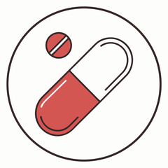 red capsule icon