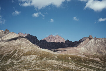 mountain landscape with blue sky