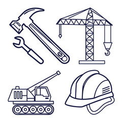 Construction Tools and Equipment Icons 2.