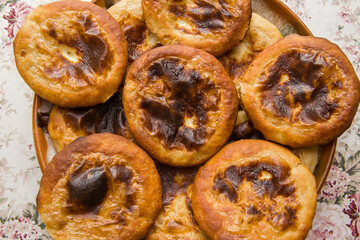 Traditional baked goods from the northern regions of Russia - shangi.