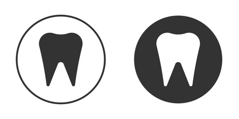 Tooth icon illustration. Pixel vector graphics - Vector.