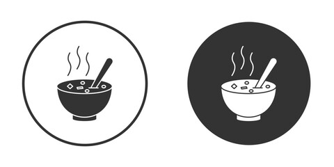 Soup icon illustration. Pixel vector graphics - Vector.