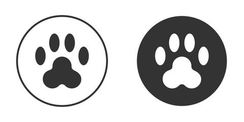 Paw icon illustration. Pixel vector graphics - Vector.