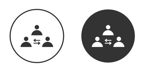 Mediator icon illustration. Pixel vector graphics - Vector.