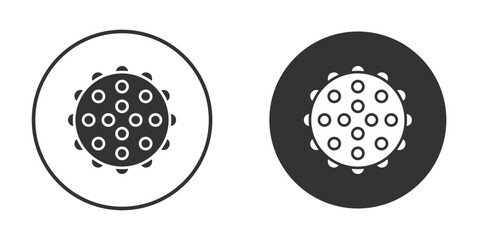 Massage ball icon illustration. Pixel vector graphics - Vector.