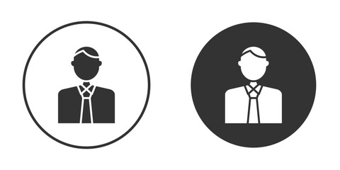 Man icon illustration. Pixel vector graphics - Vector.