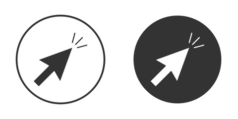 Cursor icon illustration. Pixel vector graphics - Vector.