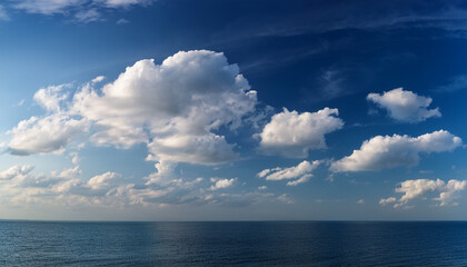 a sky with a few clouds
