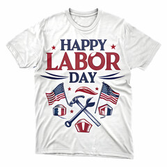 Vector graphic illustration of a men's casual cotton T-shirt design concept with a fashion label template