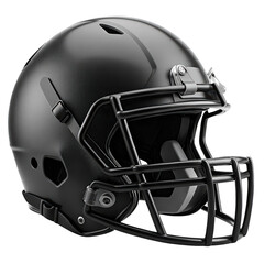 Fototapeta premium black american football helmet mockup png dark football helmet display PNG sports gear template PNG gridiron headgear mockup PNG transparent background image