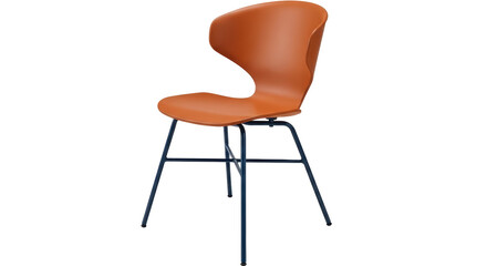 Isolated Brown Armchair