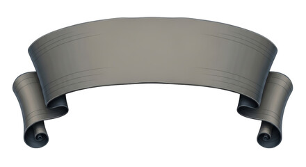 Isolated Blank Ribbon Banner