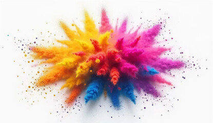 Colorful abstract watercolor background with paint splashes and artistic texture