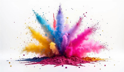 Colorful abstract watercolor background with paint splashes and artistic texture