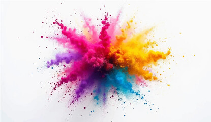 Colorful abstract watercolor background with paint splashes and artistic texture