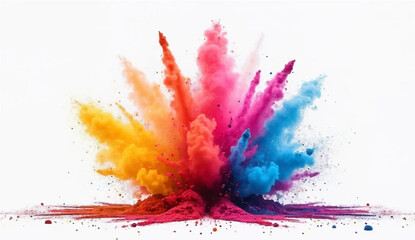 Colorful abstract watercolor background with paint splashes and artistic texture