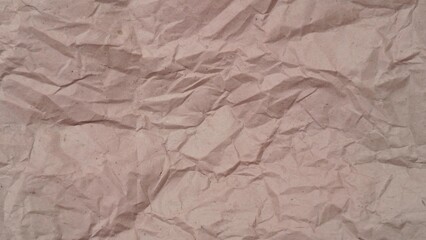 Crumpled Brown Paper Texture, Grunge Background for Design