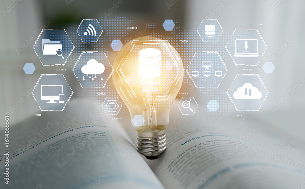 Poster cloud computing, cloud strategy, and cloud technology transforming digital infrastructure with scala