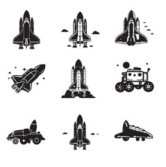 Astrofleet Essentials Versatile Spacecraft Silhouettes