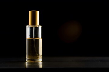 Naklejka premium Minimalist Perfume Plastic Bottle Mockup Gradient Background