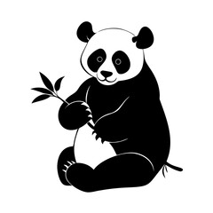 Obraz premium minimal panda
