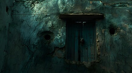 old wooden door