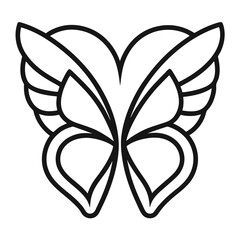 black and white butterfly