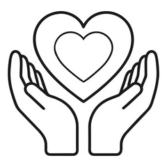 hands holding heart