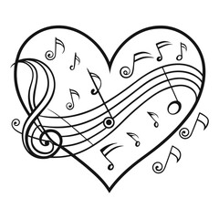 Vector illustration of a heart