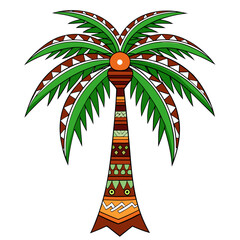 Palm tree vector illustration