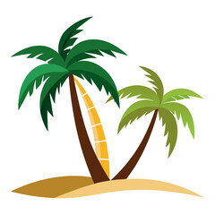 vector illustration of a palm trees