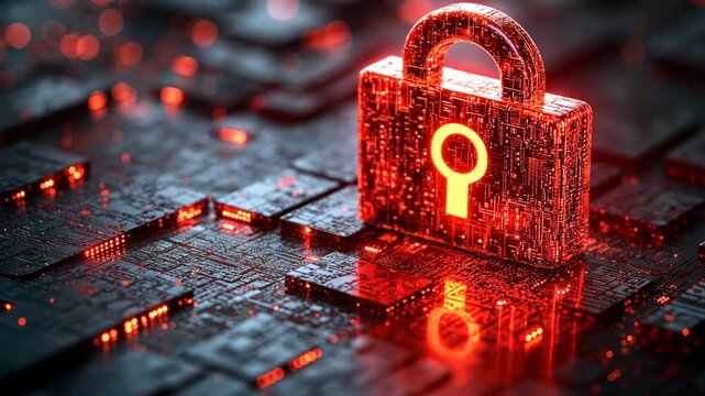 Digital lock on circuit board