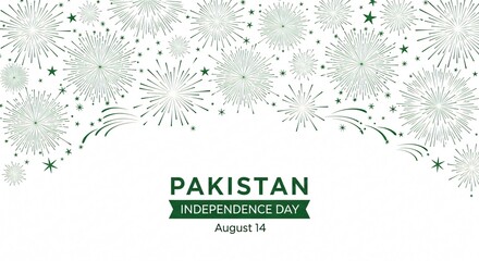 Pakistan Independence Day Artistic Celebration Design