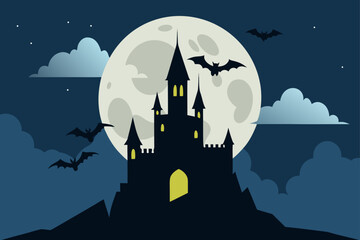 Fototapeta premium halloween night background