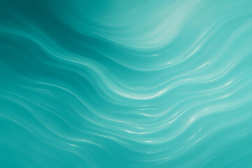 Fototapeta premium horizontal abstract composition of fluid gradients in ocean teal, foam white, and turquoise mist.