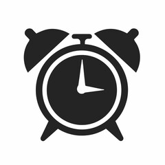 Black apple silhouette icon. Simple minimalist vector graphic of a fresh fruit for healthy eating and organic food concepts.