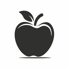 A minimalist black icon of a fried egg. A simple flat graphic illustration representing breakfast food and healthy eating concepts.