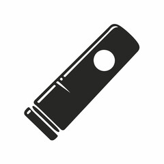 A minimalist black icon of a fried egg. A simple flat graphic illustration representing breakfast food and healthy eating concepts.