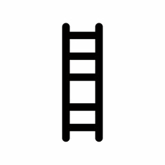 Simple Ladder Icon Access and Elevation Concept