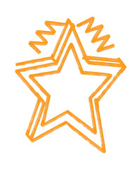Star icon with dynamic lines