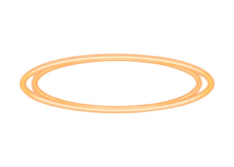 Fototapeta premium Golden Halo Ring isolated on a transparent background