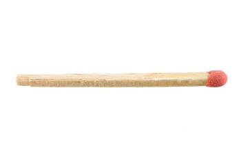 Match Stick close-up isolated on a White Background.
