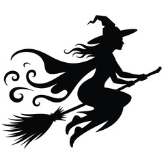 Fototapeta premium witch's silhouette