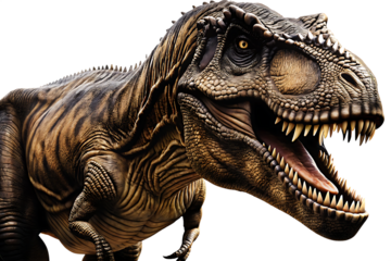 Tyrannosaurus Rex Dinosaur isolated on a transparent background