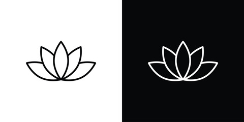 Protea icon. Simple flat symbol. Perfect Black outline pictogram illustration