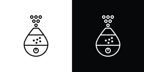 Humidifier icon. Simple flat symbol. Perfect Black outline pictogram illustration
