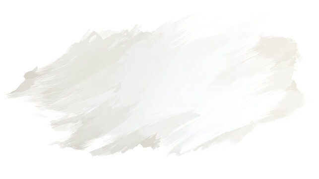 Watercolor a soft, light gray watercolor brush stroke with a textured appearance, isolated on a transparent background