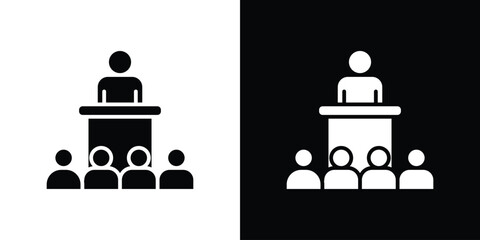 Lecture icon symbol for Apps and Branding.