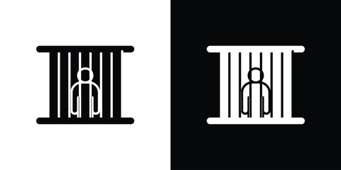 Jail icon symbol for Apps and Branding.